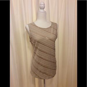 ANN TAYLOR NWOT Knit Top with Sequin Trim